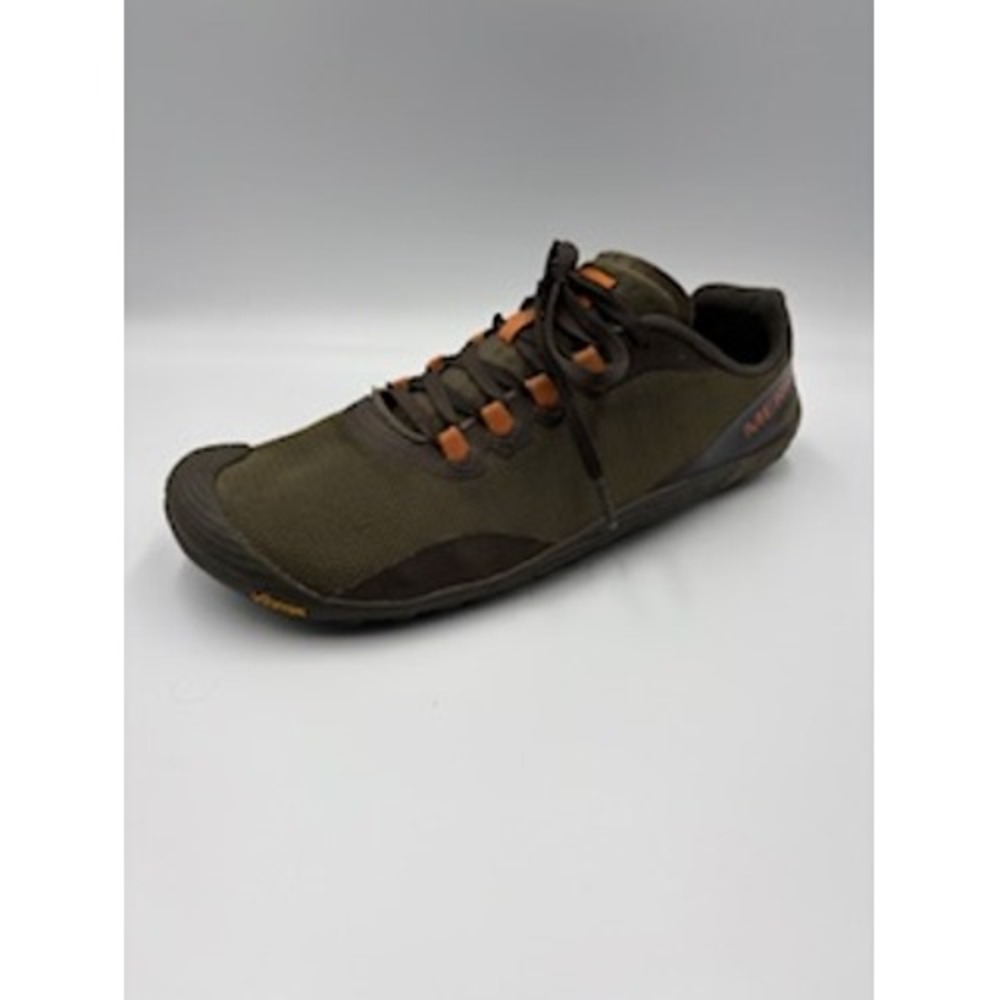 Merrell Vapor Glove 3 Luna Size 9 Olive Green Brown Barefoot Running Sneakers